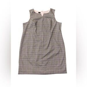 Talbots Plus Plaid Sleeveless Sheath Dress Size 24W